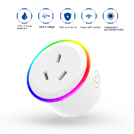 Smart Plug Fjärrkontroll Timer Outlet Power Smart LED-lampa