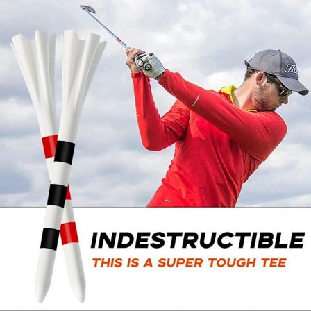 50 stk. 5-benet golf tee-mærkningssystem jernhybrid-tees Blandede tees med lav friktion