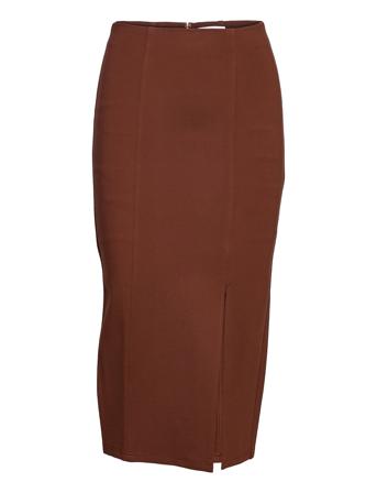 Stella Skirt Knälång Kjol Röd IVY OAK