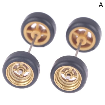 1/64 hjul för varma hjul med gummidäck modellbil modifierad P