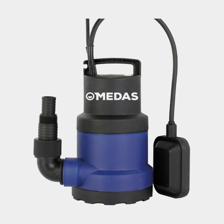 Submersible electric bilge pump Medas, 2000 GPH (121.6 litres / minute), 220 V, plastic, automatic start, with float switch