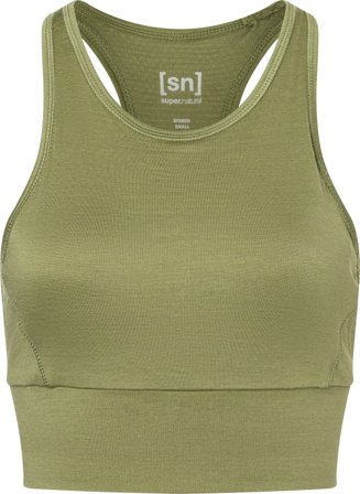 Super.natural Women's Liquid Flow Top Women Short sleeved fitness sweater Green L