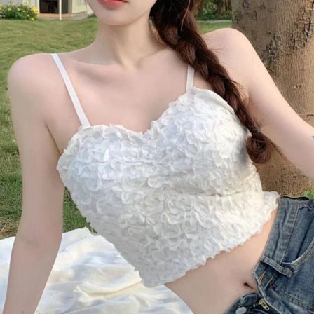 V-ringad toppväst VIT