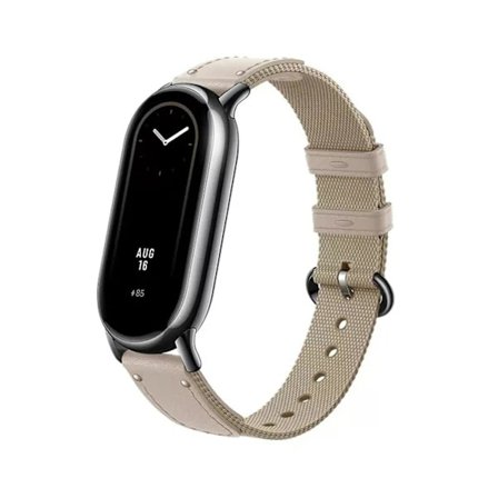 Kellon ranneke Vedenpitävä silikoniranneke Kestävä Tyylikäs Vaihtoranneke Xiaomi Smart Band 8:lle[qb] Beige