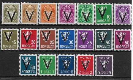 Norge 1941 - AFA 245-263 - Postfrisk