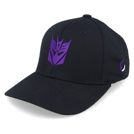 Transformers - Svart flexfit Keps - Kids Decepticons Logo Black Flexfit @ Hatstore
