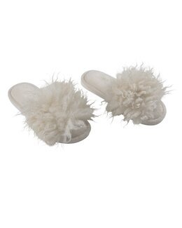 Curly Tøfler Off-white
