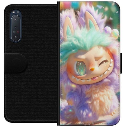 Kompatibelt Plånboksfodral till Sony Sony Xperia 5 II Söt fantasikaraktär med fluffig päls, pastellfärger och kawaii-stil, lekfull illustration f
