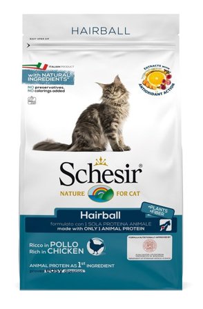 Schesir Hairball Croccantini Con Pollo Per Gatti Adulti Sacco
