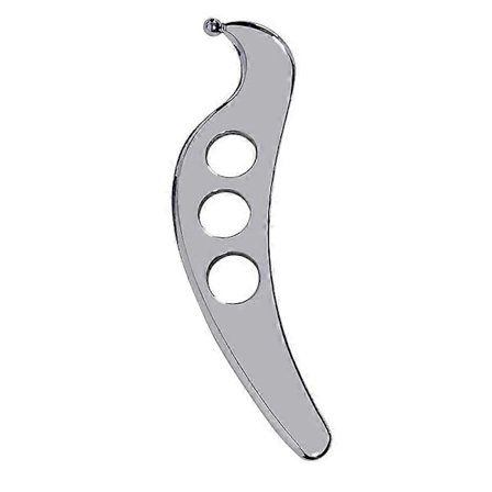 {xjxj}Gua Sha Skrapningsmassageverktyg i rostfritt stål - IASTM-verktyg Utmärkt verktyg för mjukdelsmobilisering (H-form)