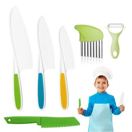 Kids Knife Set 6 Pieces - Child-Friendly Knives