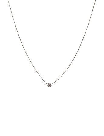Timi of Sweden Lynne - Crystal Necklace Stainless Steel - Silver - ONE SIZE 40 cm