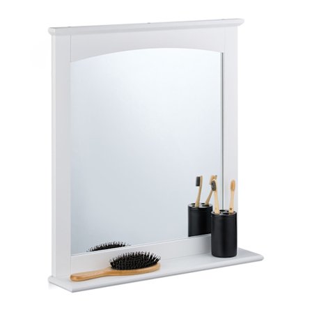 Kylpyhuoneen peili hyllyllä MDF