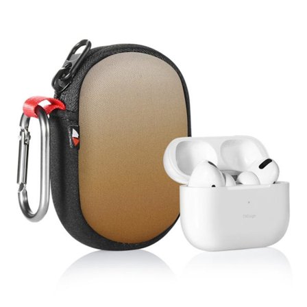 Airpods Pro förvaringsfodral med färggradienttema - Kaffe