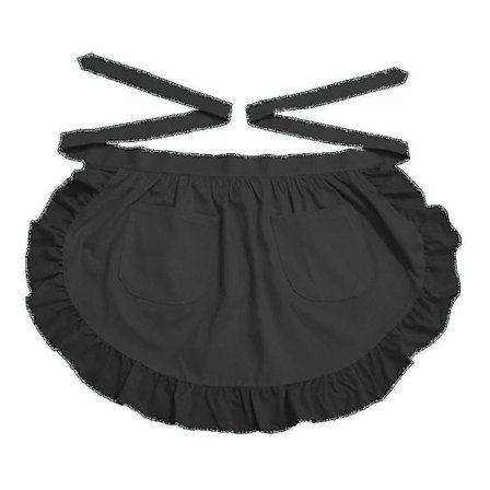 Taljeforklæde Køkken Madlavning Restaurant Bomuld Bistro Halvforklæder Med Lommer Til Pige Kvinde