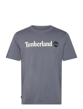 Kennebec River Linear Logo Short Sleeve Tee Folkst Gray Grey Timberland