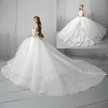 Docka Bröllopsklänning Docka Kjol 2 2