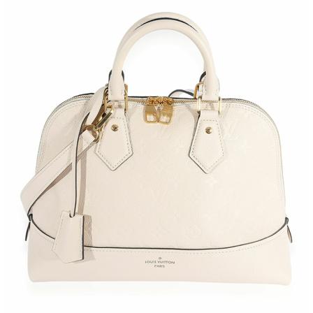 Louis Vuitton Vintage Pre-owned Louis Vuitton Creme Monogram Empreinte Neo Alma Pm Tas , Wit , Dames , Maat: ONE Size Vintage Tassen