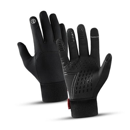 1 par vindtætte termiske handsker skridsikre berøringsskærmshandsker varme handsker til cykling ridning løb udendørs sport