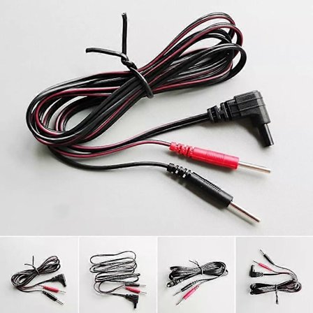 2 Set Elektrodkablar Ersättningskablar För Tens Apparat Passar 2.0mm Stift 2025th