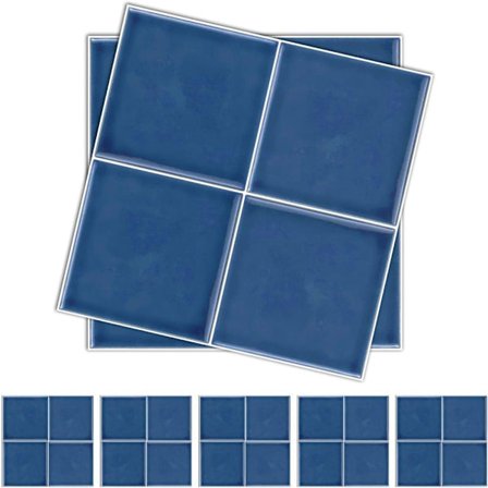 10-pak fliseklistermærker 15x15 cm, vandtætte vægklistermærker, vægdekoration til køkken & badeværelse_OF