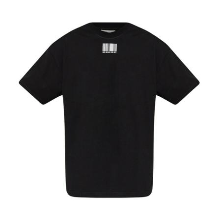 Vtmnts T-shirt with barcode motif , Zwart , Heren , Maat: XL