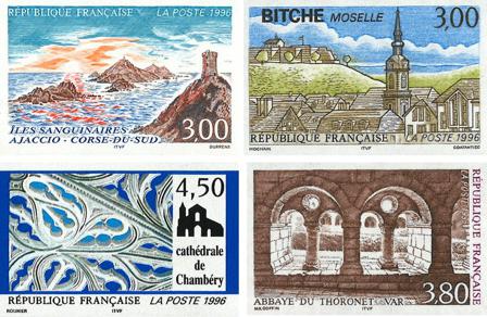 Frankrig 1996 - Utakket - YT ND3018-3021 - Postfrisk