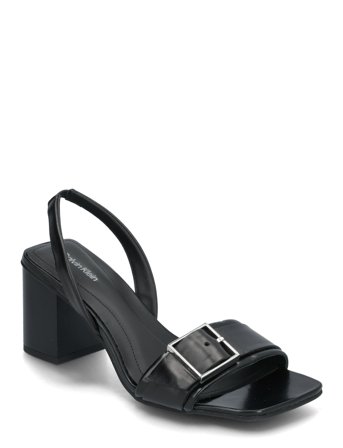 Heel Sandal 70 W/Buckle - Lth Black Calvin Klein