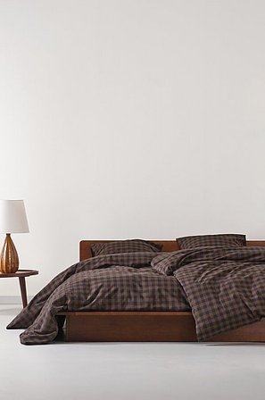 Jotex - Poszewka Na Kołdrę Ekologiczna Brązowy/czarny - LAUREN - Kup Pościele firmy Jotex