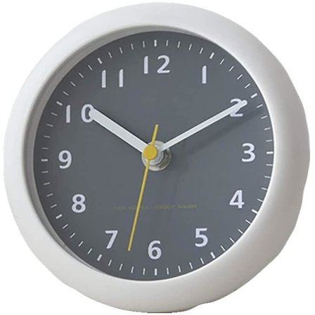 6 Inch Bathroom Waterproof Clock, Suction Cup Clock Wall Clockgrey