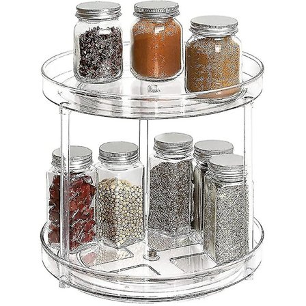 Kökshylla, köksorganisatör, roterande kryddhylla för salt och peppar