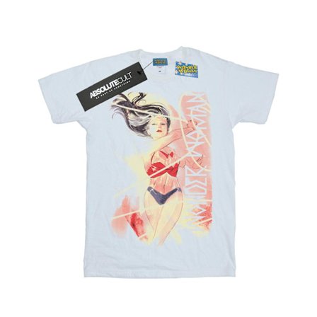 DC Comics Girls Wonder Woman Vattenfärg Lasso Bomull T-shirt 7