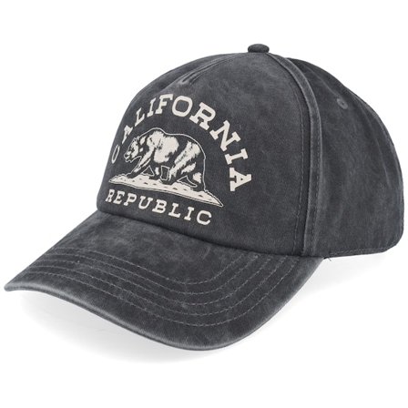 American Needle - Zwart adjustable Cap - California Walker Black A-Frame Adjustable @ Hatstore