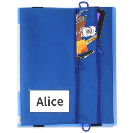 Mapp med slips, pennfodral, kategori skrivväskor BLÅ