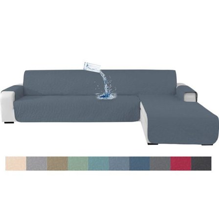 Blågrå; 3-sits hörnsoffa | Bredd 255 cm; Överdrag för 3-sits hörnsoffa, vattentätt hörnsoffskydd, hörnsofföverdrag