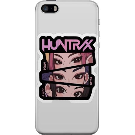 Yhteensopiva Puhelinkuori Apple iPhone 5s K-pop-inspiroitunut futuristinen tyttöryhmä neonvaloissa ja kosminen sci-fi-kohtaus