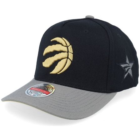Mitchell & Ness - NBA Svart adjustable Keps - Hatstore Exclusive x Toronto Raptors Black/Grey A-frame Adjustable @ Hatstore