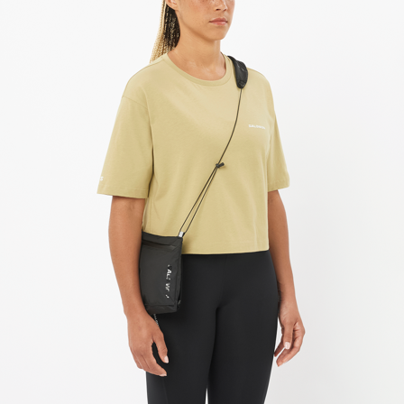 Salomon - Baselayer: Oberteile Bekleidung Short Ss Tee Relaxed W - Gray Green