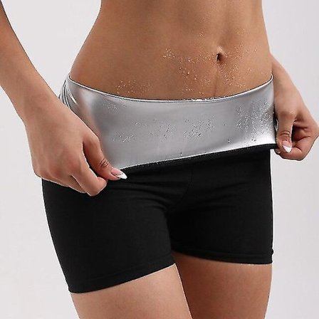 Svett Bastu Byxor Body Shaper Shorts Viktminskning Bantning Shapewear Dam Waist trainer Mage Hot Thermo Sweat Leggings Fitness,3 Points Tight