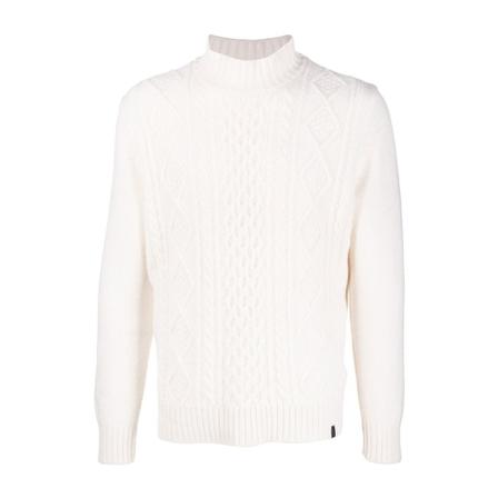 Fay, Round-neck Knitwear Beige, Heren, Maat:M