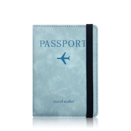 RFID Passholder Passport Bag LYS BLÅ