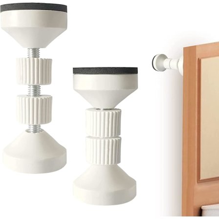 2 kpl (Valkoinen) Säädettävät Kiinnitettävät Sängynrunko-Tukijalat, Päätytuen Esto