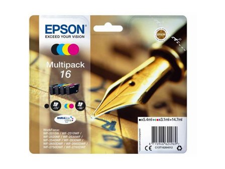Epson Bläckpatron C13T16264012 BK/C/M/Y - Lyreco - Toner och bläck - Bläckpatroner - Bläckpatroner Epson