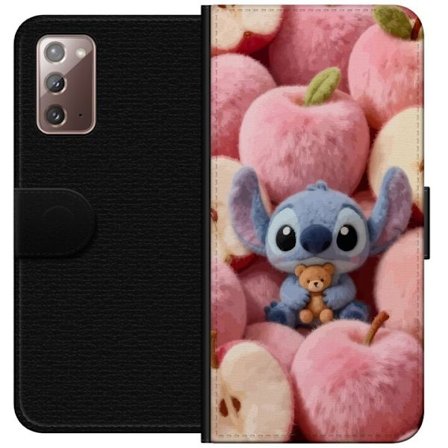 Kompatibelt Lommeboketui til Samsung Galaxy Note20 Stitch blant rosa fluffy epler med teddy og søt kawaii-estetikk