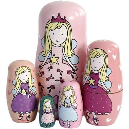 Tränestingdocka Ryska Nestingdockor Set för Hemmakontor De