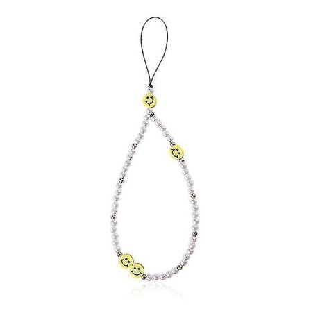 Mobiltelefonkjede med smilende perle - Anti-tapt snor