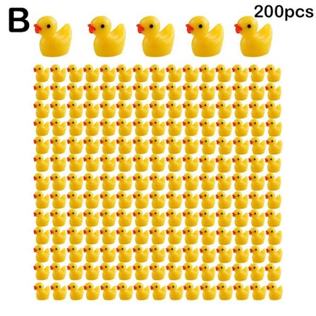 100/200 stk Mini Gummiender Miniatyr Harpiksender Gul Liten D- Perfekt