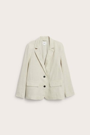 Kappahl | Blazer i linblanding Beige L | Beige