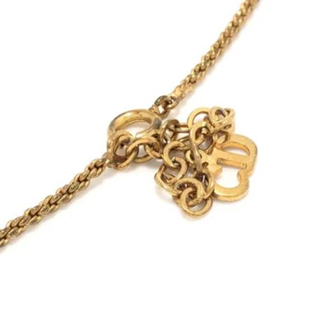 Dior Vintage Pre-owned Necklace , Geel , Dames , Maat: ONE Size Vintage Sieraden
