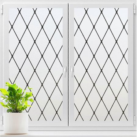 Frostet vinduesfilm til privatliv, statisk klæbende UV-solbeskyttelse og varmekontrol